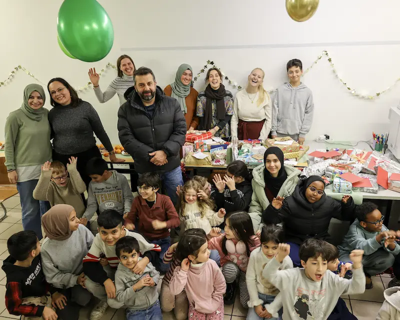 Die Kinderaugen leuchten